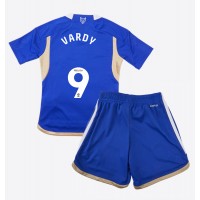 Dětský fotbalový dres Leicester City Jamie Vardy #9 2023-24 Domácí Krátký Rukáv (+ trenýrky)